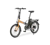 Nilox, Ebike J1 Pro, Bicicleta eléctrica Plegable, hasta 40 km de autonomía, Motor de 36 V/250 W y batería extraíble de 36 V-8 Ah, Neumáticos de 20" x 2,1", Caja de Cambios de 6 velocidades