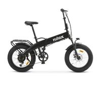 Bicicleta eléctrica Nilox NXEBX10BK 250W 20" Plegable 70km 13Ah Litio 6V LCD Negro