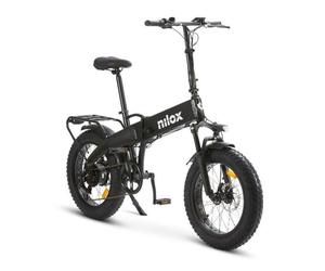Bicicleta eléctrica nilox nxebx10bk negro 250 w 13000 mah 20"