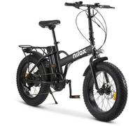Nilox X5 PRO Bicicleta Eléctrica 20 pulgadas 10000mah 60km de Autonomía Negra