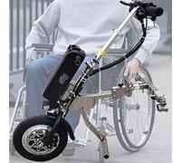 Bicicleta eléctrica para sillas de ruedas de 500 W, rueda delantera eléctrica para silla de ruedas manual, 3 velocidades/con luz delantera, carrito de accesorios de transmisión delantera, B