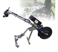 Bicicleta eléctrica para sillas de ruedas - Kit de conversión de rueda delantera para sillas de ruedas manuales, opciones de velocidad ajustable para terapia de rehabilitación
