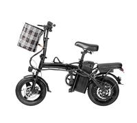 Bicicleta Eléctrica Plegable De Dos Ruedas - E-Bike De Gran Autonomía, con Batería Extraíble De 48 V Y 12 Ah, Alcance Máximo De 40 Km; para Adultos (Desplazamientos Diarios 15A