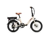 Bicicleta electrica plegable E-Via - by Airbici Beige Capuccino