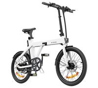 Bicicleta Eléctrica Plegable ENGWE P20, Motor Silencioso de 250W Sensor de Par, Batería de 36V 9.6A, Neumáticos de 20*1.95'', Velocidad Máxima 25km/h, Autonomía 100km P20 blanco