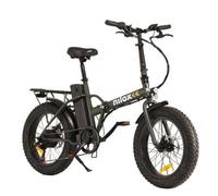 Bicicleta Eléctrica Plegable Nilox 20" x 4" 250W Shimano 7 Velocidades 70 km Autonomía Negro