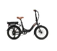 Bicicleta electrica plegable Via - by Airbici Negro Pólvora de Cafe