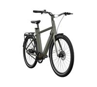 Bicicleta Eléctrica Urbana - Crivit Belt Drive (verde oliva)