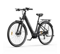 Bicicleta eléctrica urbana OneSport OT07 7 velocidades, 250W, suspensión delantera, pantalla LCD Negro