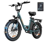 Bicicleta eléctrica URLIFE E20 Motor 250W batería 48V 13Ah neumáticos 20" verde