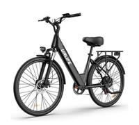 Bicicleta eléctrica urlife e26 - motor 250w batería 36v 13ah neumáticos de 26 frenos de disco - negro