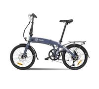 Bicicleta eléctrica Youin Barcelona, Plegable, Ruedas de 20", batería integrada y extraíble, Frenos de Disco, Cambio de Marchas Shimano