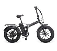 Youin Texas Black V3 Bicicleta Eléctrica Urbana Todoterreno Ruedas Fat 20" Plegable Negro
