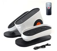 Bicicleta elíptica para debajo del escritorio, ejercitador de pedales eléctrico con modos manuales, monitor de pantalla LCD para ejercicio de brazo/pierna, bicicleta de fitness portátil para personas