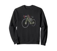 Bicicleta Gravel Equipada bikepacking con Bolsa de Cuadro Sudadera