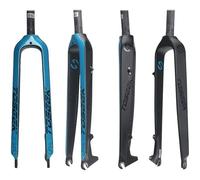 Bicicleta Horquilla Rígida Full Carbon Bicicleta Horquilla Delantera 3K Freno De Disco Horquilla Rígida Accesorios Bicicleta Montaña Accesorios Bicicleta Vertical 26/27.5/29" Pulgada,Azul,29inch