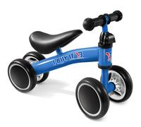 Bicicleta infantil a partir de 1 año, bicicleta sin pedales para niños de 10 a 24 meses, bicicleta de equilibrio, primera bicicleta con 4 ruedas, manillar ajustable