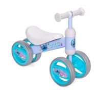 Bicicleta infantil con 4 ruedas para niños a partir de 1 año, diseño de Spiderman Paw Patrol y Stitch, bicicleta de equilibrio para niños y niñas máx. 20 kg (morado)