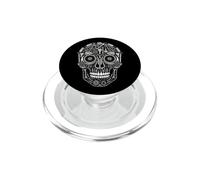 Bicicleta Mecánico Cráneo Ciclismo Vector Línea Arte PopSockets PopGrip para MagSafe