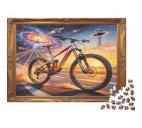 Bicicleta Moderna Puzzle de 1000 Piezas Papel para Adultos Cielo de Ciencia Ficción Juego de Puzzle 1000 Piezas Familia Relajación Decoración Regalo 70x50cm/1000pcs