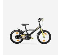 Bicicleta niños 16 pulgadas Btwin 500 Dark Hero negra 4,5 - 6 años .