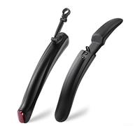 Bicicleta para guardabarros, guardabarros delantero y trasero ajustable con tiras de seguridad reflectantes, protector ABS de instalación rápida para desplazamientos y protección de ciclismo para todo