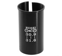 Bicicleta para manguito reductor de tija de sillín, aluminio ligero, compatible con múltiples tamaños para una conducción mejorada (30.9-31.6)