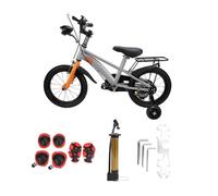 Bicicleta para niños Niños Niñas Manillar Ajustable Altura del Asiento Bicicleta para niños para Exteriores Marco de Acero al Carbono Resistente Ruedas de Entrenamiento Mango de (45,7 cm/18 Pulgadas)
