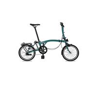 Bicicleta plegable, 16 pulgadas, 3 velocidades, marco de acero al cromo molibdeno, diseño compacto para un fácil almacenamiento, construcción duradera para una conducción cómoda
