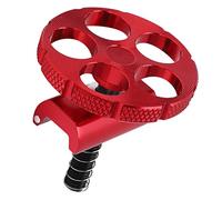Bicicleta Plegable de Aluminio C Hebilla, Aluminio de Alta Resistencia Hingle Clamp C Hebilla Ajustada para Las Bicicletas Plegables para Plegar el Elevador para Plegar el Marco (Rojo)