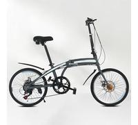 Bicicleta Plegable Ligera De 20 Pulgadas con Freno De Disco Y Velocidad Variable, Rueda De Radios De Acero con Alto Contenido De Carbono, para Hombres Y Mujeres Adultos