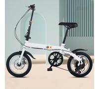 Bicicleta Plegable para Adultos, De Velocidad Variable, Ligera Y Portátil, para Estudiantes Y Personas Que Viajan Diariamente Al Trabajo, De 12, 14 Y 16 Pulgadas B,14