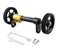Bicicleta plegable para ruedas fáciles, 12 cm, rollo de rodamiento suave | Construcción de aleación de aluminio, resistente a la corrosión, diseño ligero, ajuste de 100-115 mm, barra extensible