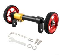Bicicleta plegable para ruedas fáciles, 12 cm, rollo de rodamiento suave | Construcción de aleación de aluminio, resistente a la corrosión, diseño ligero, ajuste de 100-115 mm, barra extensible