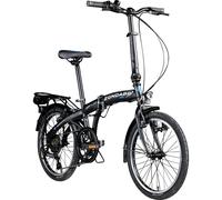 Bicicleta plegable ZF20 Speed, 20 pulgadas, capacidad 120 kg, negra - N
