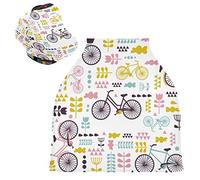 Bicicleta Rosa Paris Cubierta de Lactancia Materna Asiento de Bebé Cubierta de Cochecito Transpirable Carros de La Compra Cubierta para Niños Niñas