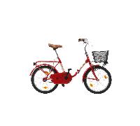 Bicicleta semi plegable Airbici 735 Folding. 20" 1Vel Rojo