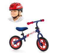 Bicicleta sin pedales - Minibike Azul Molto + Casco Rojo MLT