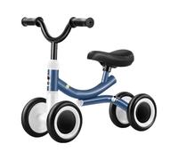 Bicicleta sin pedales para niños, bicicleta ajustable exterior con 4 ruedas | Ligera para niños y niñas de 1 a 3 años