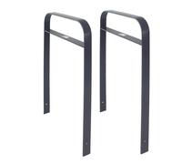 Bicicleta Soporte de Pared 76x115 CM Hormigón Acero Plano Tubería Rodilla