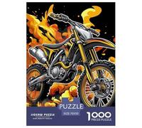 Bicicleta Suciedad Puzzle 1000 Piezas, Diversión Rompecabezas De Bricolaje, De Noches De Juegos Desafiantes, Regalo, para Adultos Y Niños A Partir De 12 Años 70x50cm/1000pcs