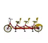 Bicicleta tándem for 3 personas, bicicleta de pedal triple for alquiler panorámico, bicicleta turística for parques, ocio(A)