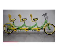 Bicicleta tándem for 3 personas, bicicleta de pedal triple for alquiler panorámico, bicicleta turística for parques, ocio(C)