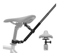 Bicicleta Trasero Montaje Kit para 47" Invisible Selfie Palo compatible con Insta360 X5-X Doble Manillar Abrazadera compatible con DJI OSMO 360/NANO/Action 5-3 Ciclismo Motocicleta UTV Vlog Grabación