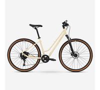 Bicicleta Trekking Cuadro Bajo con Suspensión Actv 500 Amarillo M