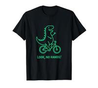 Bicicleta Trex Look Sin Manos Camiseta, Hombre, Negro, S