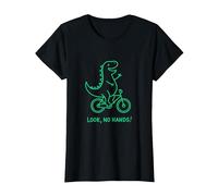 Bicicleta Trex Look Sin Manos Camiseta, Mujer, Negro, XXL