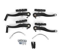 Bicicleta V-Brake, Akozon 1 par / 2 pares Black Mountain Bicycle Cycling Aleación de aluminio delantera y trasera V Brake Set(2 pair)