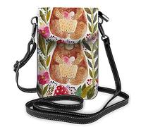 Bicicleta Vintage con Flores Crossbody Teléfono Celular Monedero Paisaje Otoño Floral Árbol LeafWallet Bolso