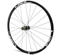 Bicicletas De Carretera 700C Rueda Delantera Freno De Disco Rueda Trasera Eje Pasante 15x100mm/12x142mm Bujes 24H para Cassette De 8/9/10/11/12 Velocidades(Black-Silver,Rear)